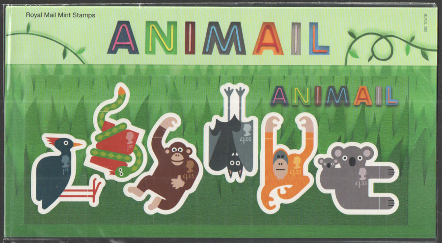 (image for) 2016 Animail Royal Mail Presentation Pack 526